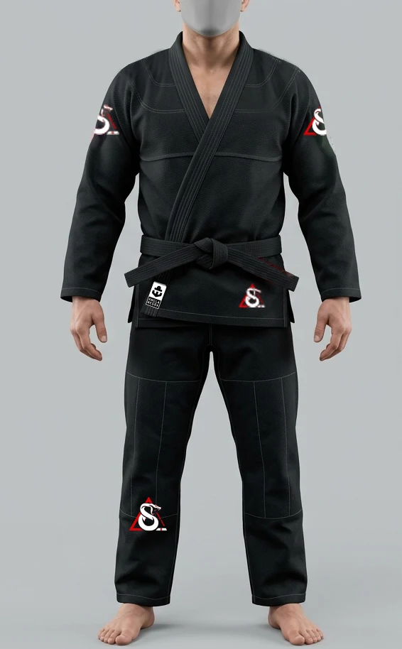Kimono personalizado Cobra Team negro - vista frontal