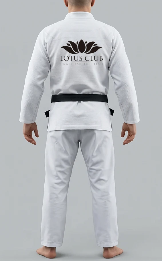 Kimono personalizado Lotus Club Brasil - vista trasera